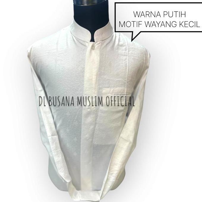 NEW KOKO Warna PUTIH, DL Busana Muslim,Baju Koko DL, Kemeja Koko Pria DL, Baju Muslim Pria, Baju Kok