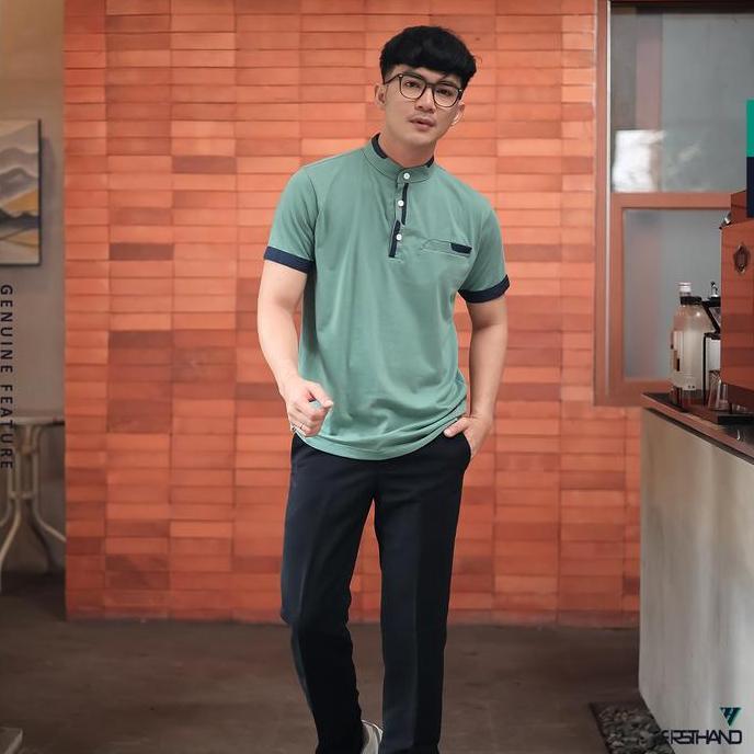 Firsthand Baju Koko Pria Elbats Kaos Kurta Lengan Pendek