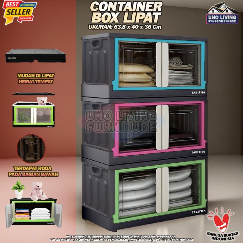 CONTAINER BOX LIPAT LEMARI LIPAT PLASTIK TABITHA JUMBO CONTAINER BOX Tabitha MPFC JUMBO 60 Liter