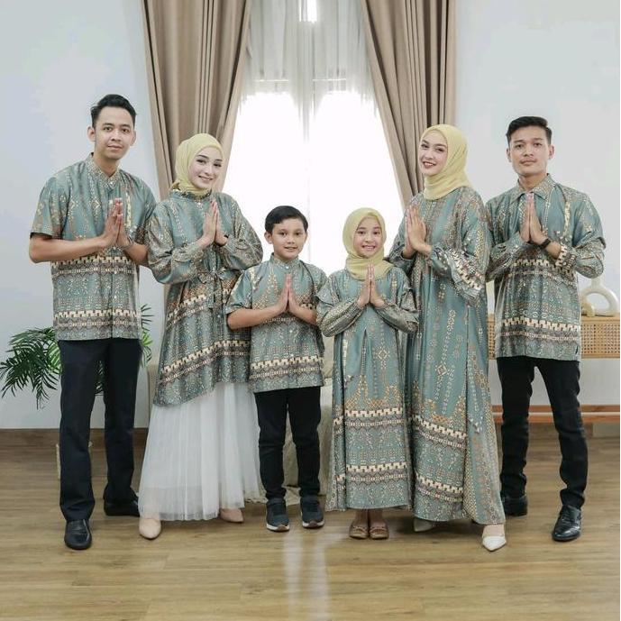 SARIMBIT COUPLE TUNISA MAXI MOTIF/BAJU COUPLE KELUARGA/FASHION MUSLIM
