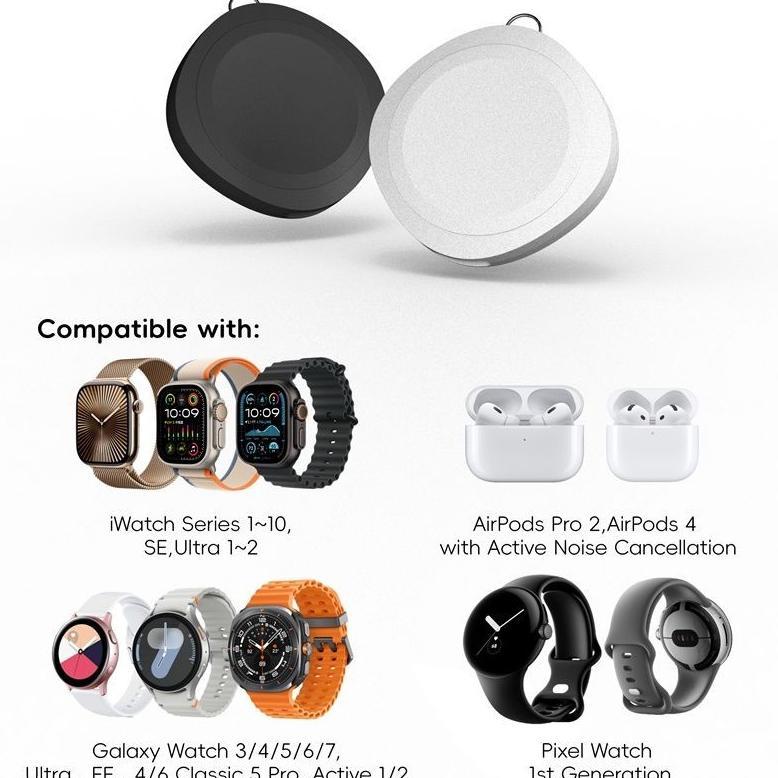 HOT PRODUCT Portable Wireless Charger Magnetic Multiple Untuk Galaxy Watch 7 6 5 4 ULTRA Classic Act