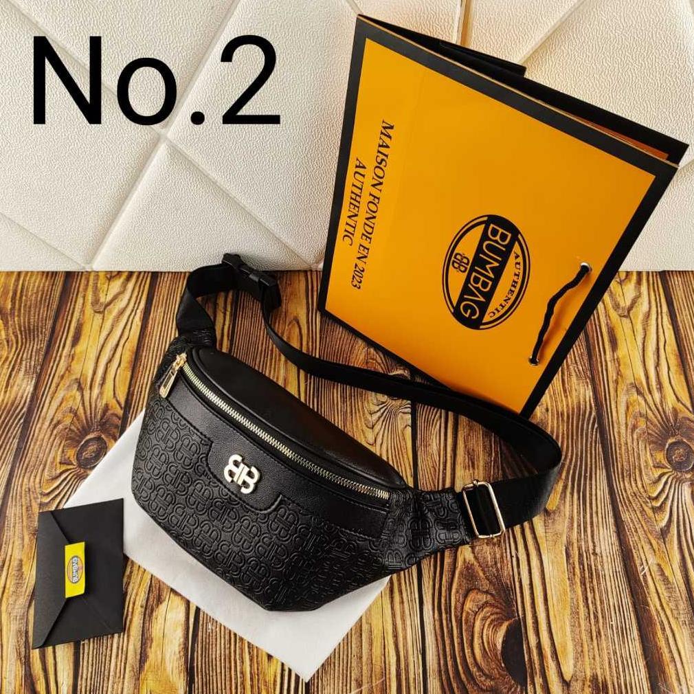 cuci gudang bambeg - waistbag wanita free paperbag - tas pinggang wanita import free paperbag 191578