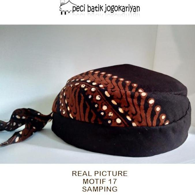 Peci Batik Jogokariyan Motif Batik Sogan Kumitir Peci Anak Dan Peci Dewasa