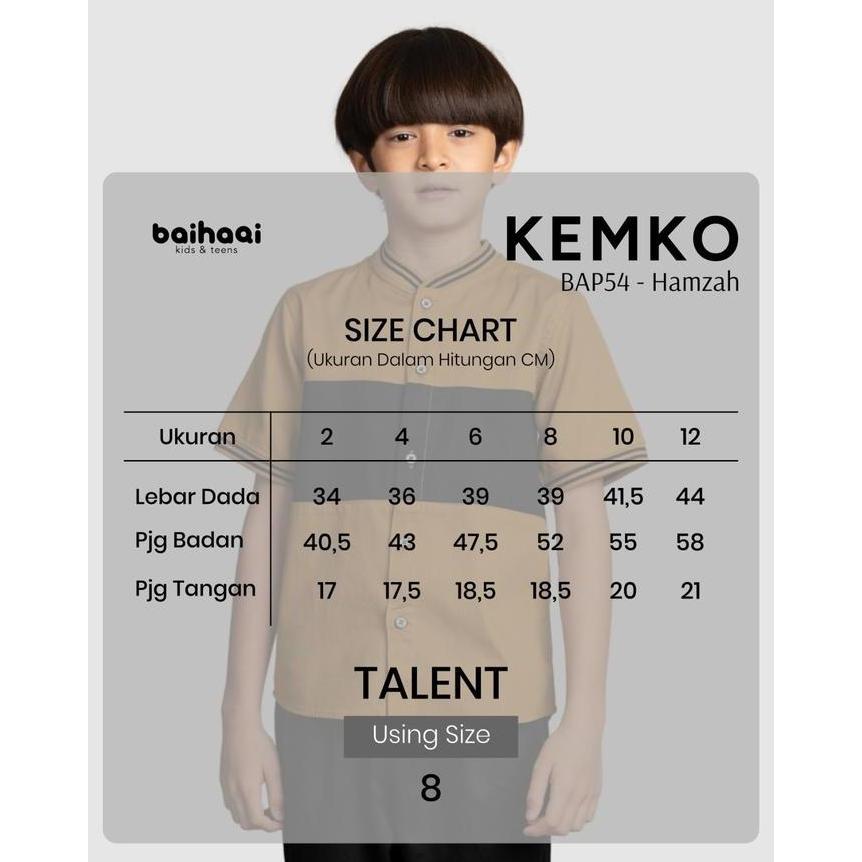 Baihaqi Kemko Couple Hamzah Lengan Pendek BKAP54 (Bee & Navy)