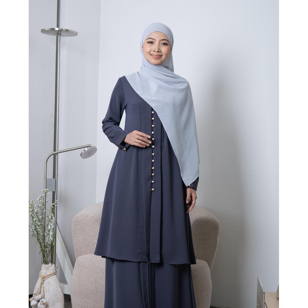 DISKON EVOLVERE - LILY TUNIK KEBAYA POLOS BAJU LEBARAN MUSLIM ( TUNIK SAJA )