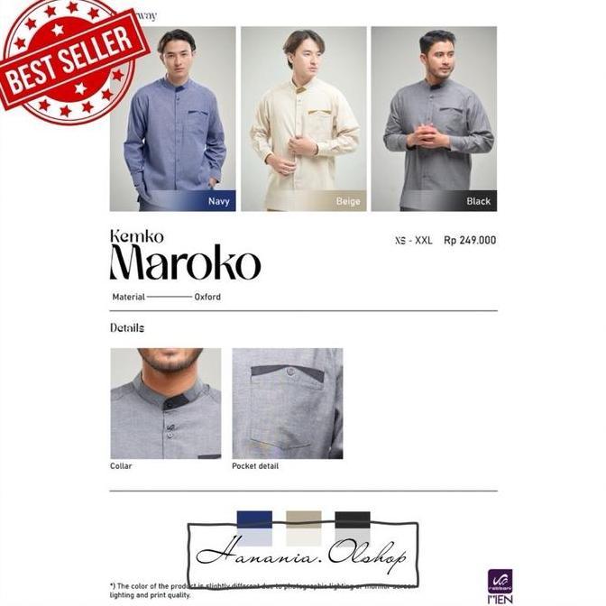 DISKON RABBANI - Kemko Maroko Rabbani | baju koko lengan panjang | kemeja rabbani | kemko rabbani Mu