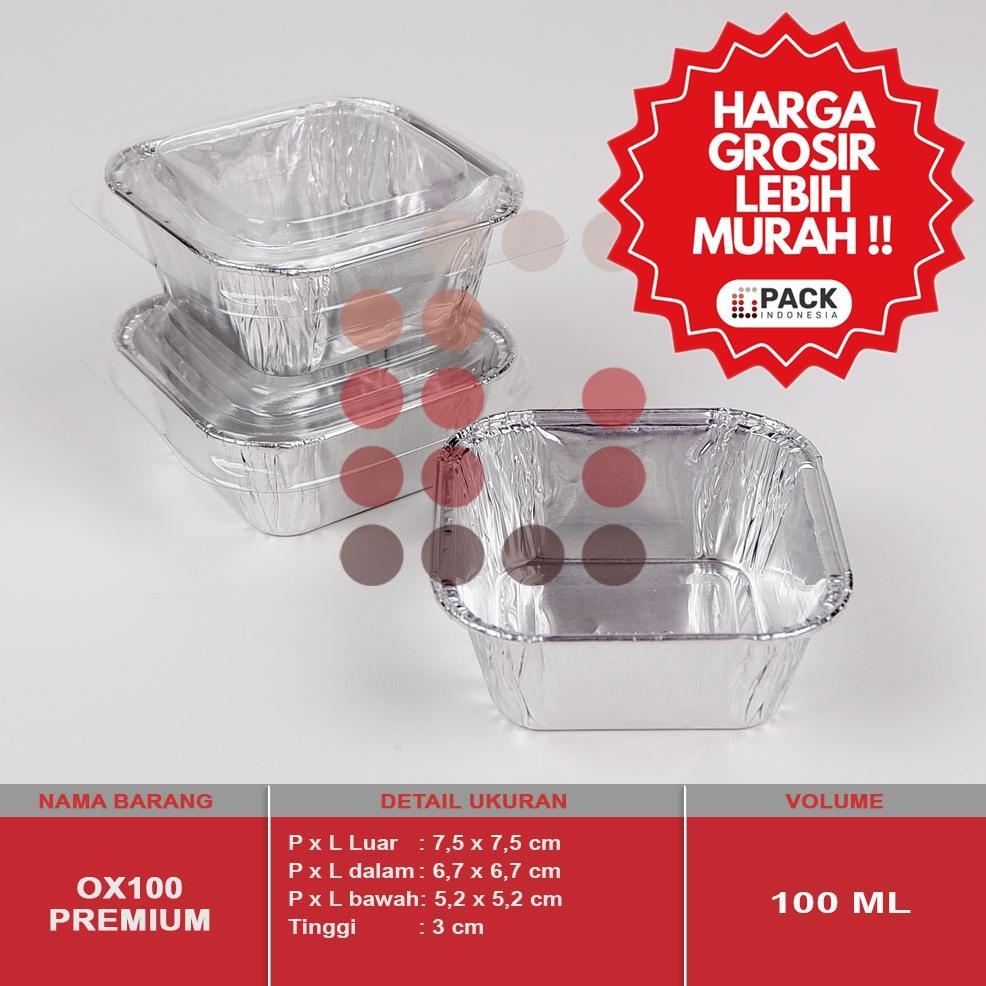 Big Sale Alumunium Foil Cup Ox100 Premium Tanpa Tutup Macaroni Schotel