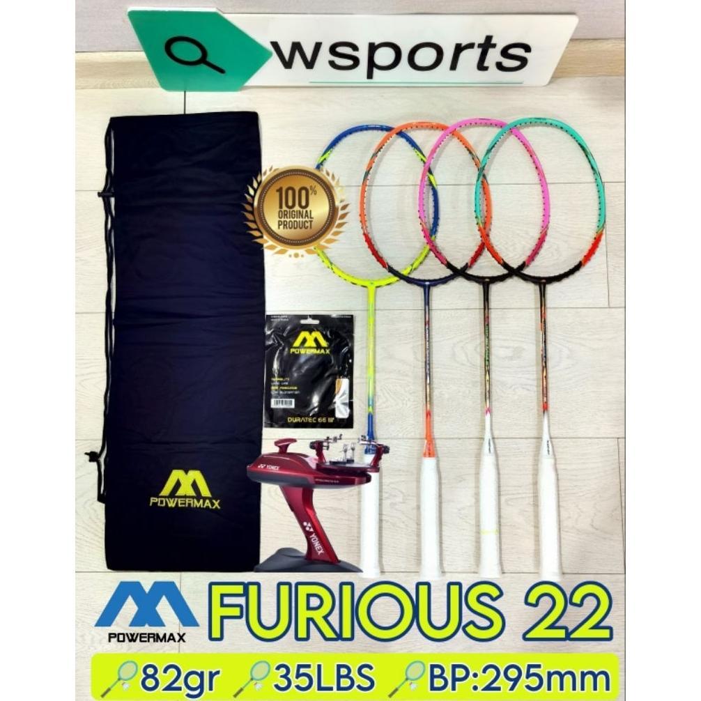 HOT SALE Raket Badminton Powermax 36LBS Furious 50 M 800 Sting Shot Tectonic 28 Tornado 800 Original