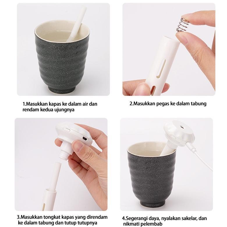 Mini Humidifier Portable Ultrasonic Air Humidifier Portable Celup 300ml Umbrella Humidifier