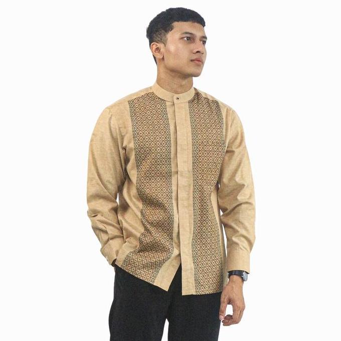 Kemeja Koko PREMIUM Lengan Panjang Bahan Katun L'UOMO 1370