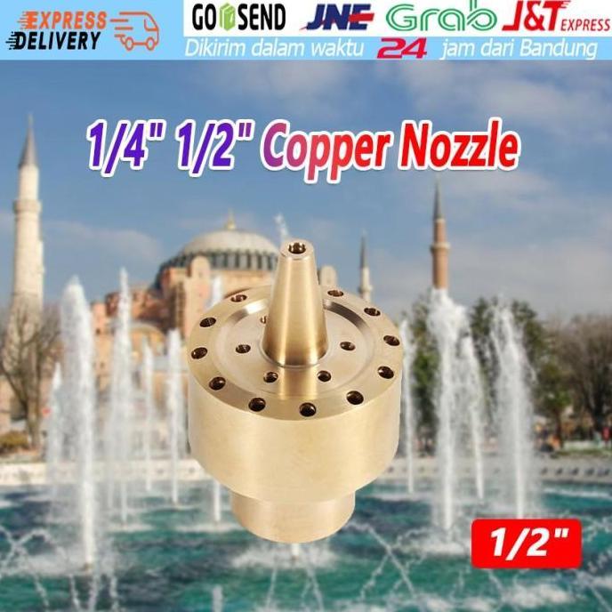 Nozzle Air Mancur Tembaga Tipe Kolom Kepala Nozzle Kolam Air Mancur Terbaru