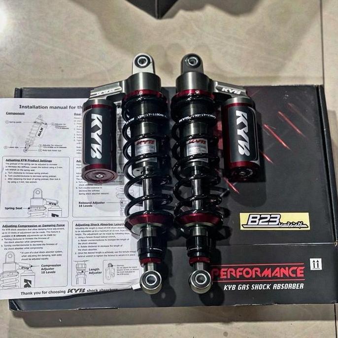 NEW shock kyb elite rx king tiger gl pro 330mm double klik original kyb japan quality shock rebound 