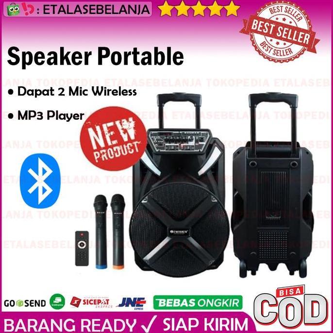 Speaker Portable Sound System Aiwa WAS-112LVH - 12 Inch terlaris