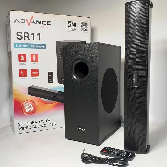Speaker Soundbar / Speaker Bluetooh Aktif Advance SR-11 Super Bass / Speaker Aktif Subwoofer Theater