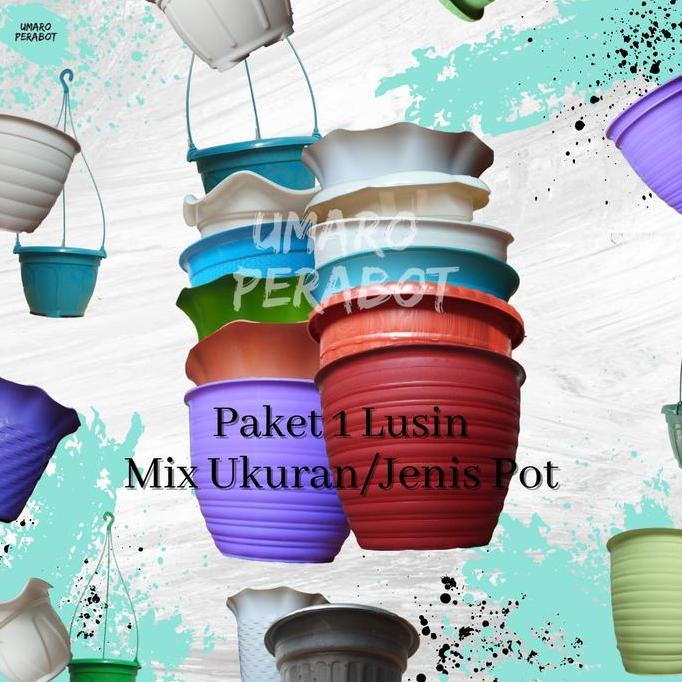 Tmn- Paket Mix Pot 1 Lusin Umaro Perabot