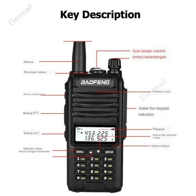 HT Baofeng BF-A58S Walkie Talkie Tri-Band 5W, 128CH, Jarak Jauh terlaris