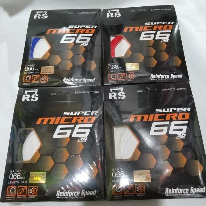 Lansungkirim- Senar Raket Badminton Rs Super Micro 66