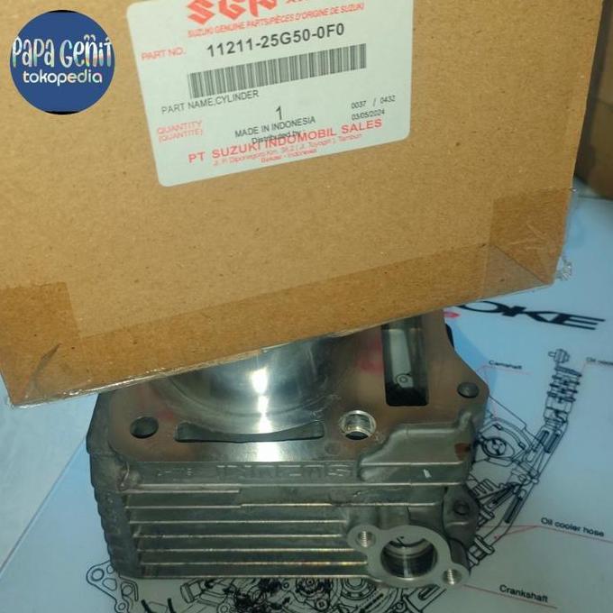 block seher cylinder satria fu 150 karburator ori nos joss