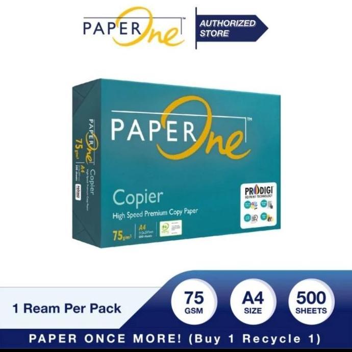 Lansungkirim- Kertas A4 Paperone 75 Gr / Kertas Hvs A4 75 Gr