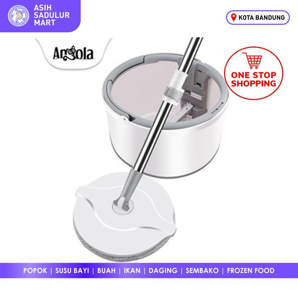 [CUP] Angola Spin Mop D31 Alat Pel Praktis Lantai Kain Pel Alat Pembersih