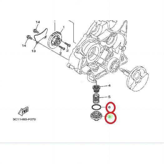 Yukbisa- Baut Tutup Oli Mesin Bawah R15 V3 V4 R15M Mt15 Xsr Vixion R Wr 155 Original Ygp 1S7-E5351-0
