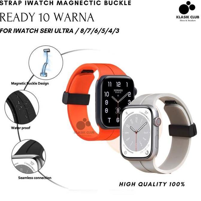 Strap Apple Watch Ultra 8/7/6/5/4/3 Magnetic Buckle Tali iWatch Ultra