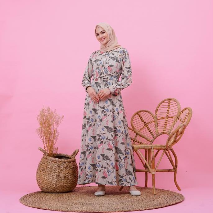 MUSAMMA - RESYA DRESS - Premium Crepe - Gamis Motif