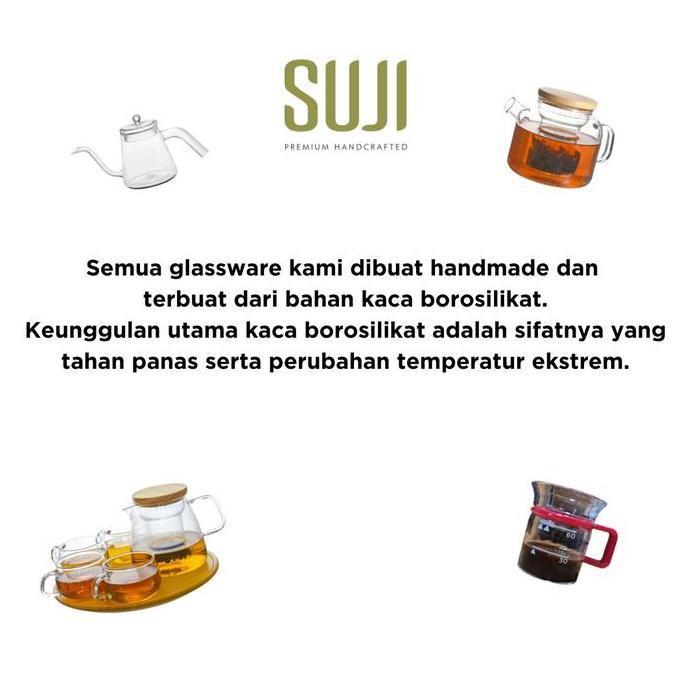 Grosir Suji Ruben Cup And Saucer 250Ml-Cangkir Gelas Kaca Kopi Saus