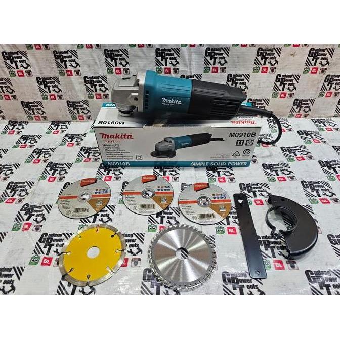 Powerx- Mesin Gerinda Gurinda Tangan Paket Mata Potong Lengkap Maktec Mt91A