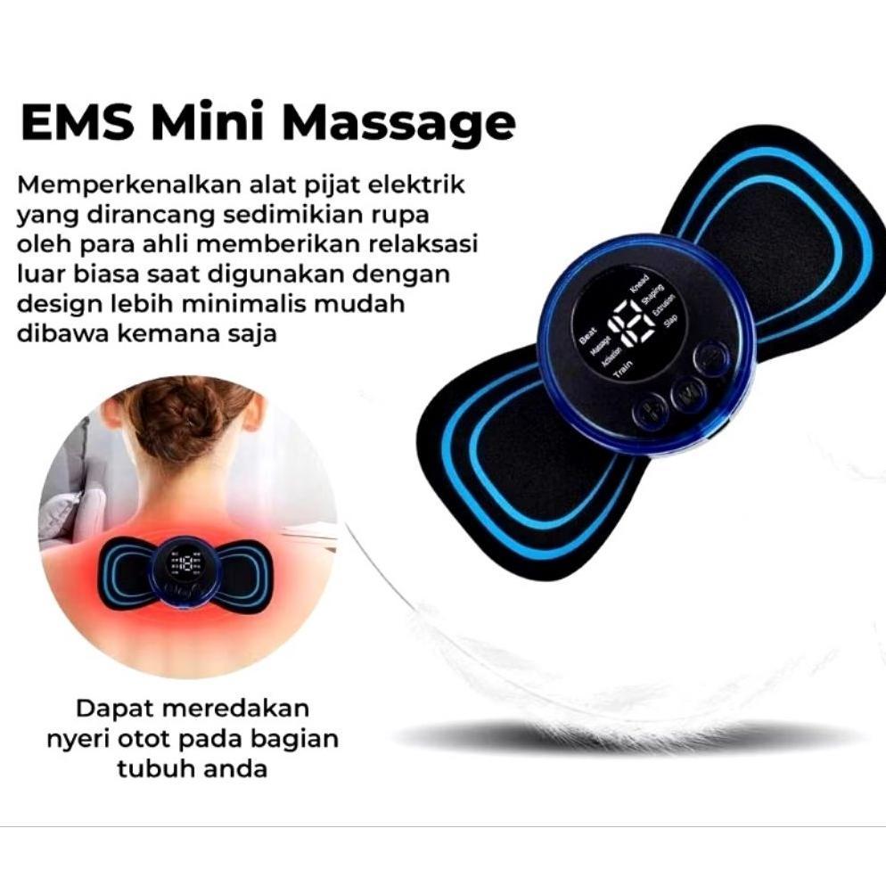 DISKON ALAT PIJAT TEMPEL MULTIFUNGSI TERAPI PIJAT KUPU 8 MODE / ALAT PIJAT LEHER KUPU - KUPU MINI PO