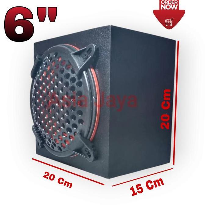 Paket Combo Subwoofer Mobil 6 Inch Legacy Energy LG 6382 + Box Speaker 6 Inch + Tutup Speaker Ram 6 