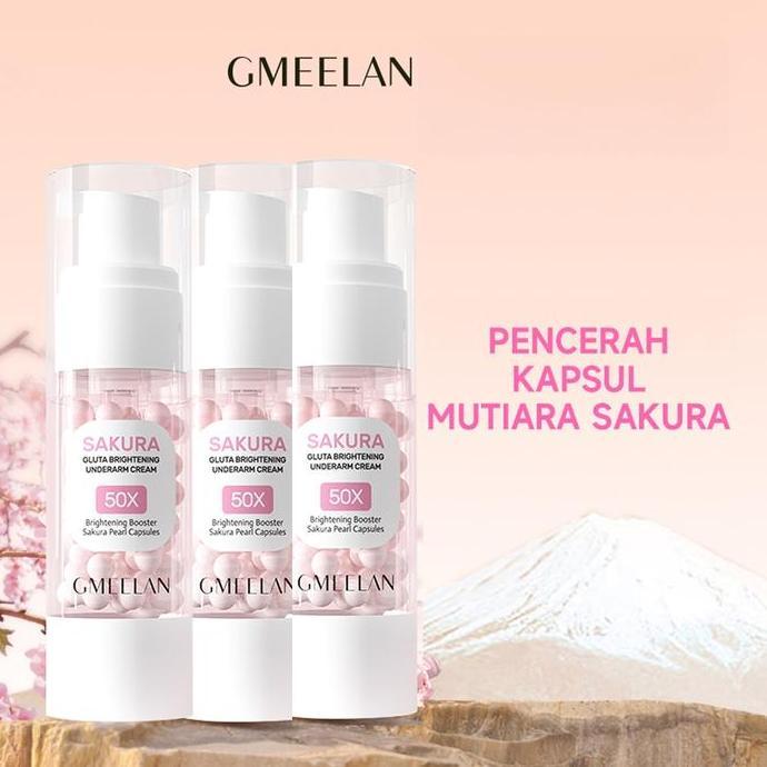 Sale Gmeelan Krim Pemutih Ketiak Sakura 30G*3Pcs Kit - Pencerah Selangkangan Dengan Ekstrak Sakura J
