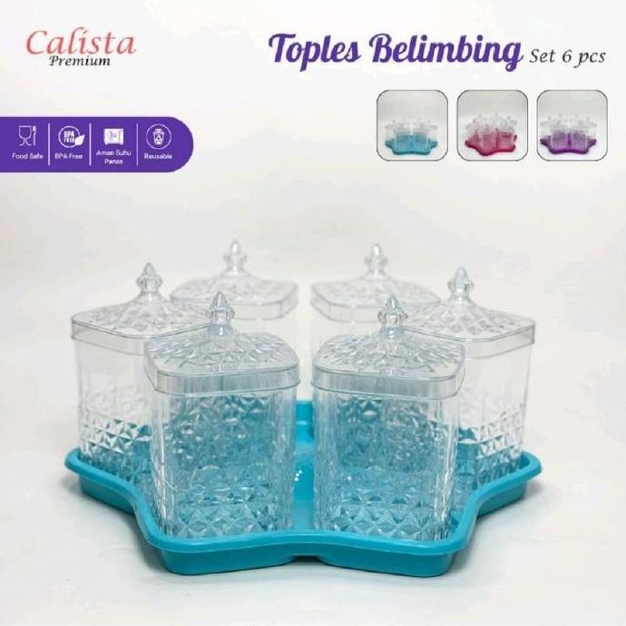 PROMO TOPLES CALISTA BELIMBING SET ISI 6 PCS TOPLES LEBARAN TOPLES TERBARU CALISTA