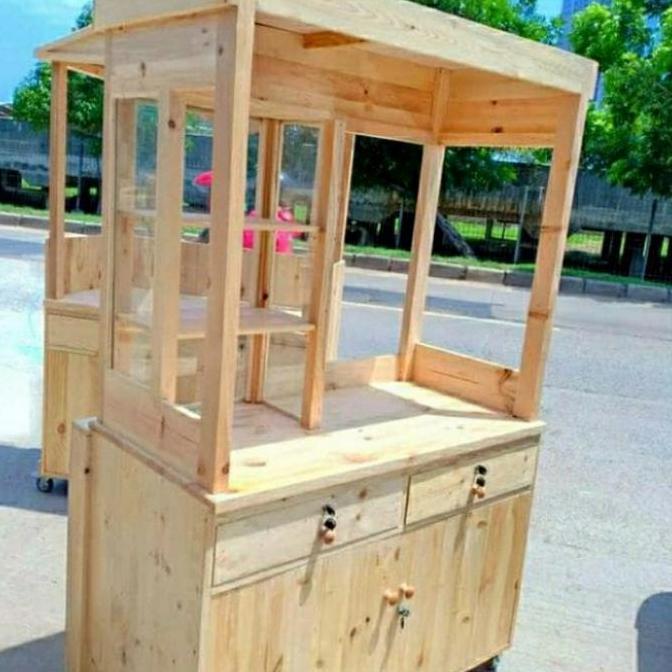 Terlaris Booth Jati Belanda Gerobak Jualan Gerobak Kayu Jati Belanda