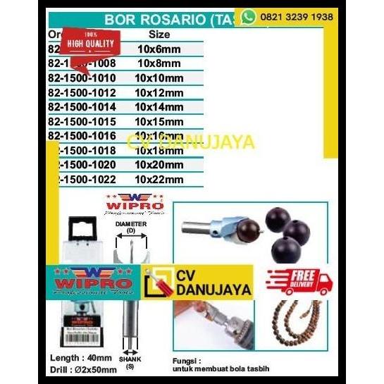 DISKON MATA BOR TASBIH SIZE 10 X 22 MM WIPRO 