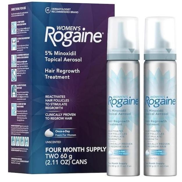 Women's Rogaine Hair Loss & Regrowth 5% Minoxidil Foam - 1 Botol [terbaik]