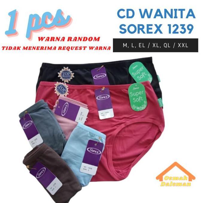 CD SOREX 1239 SUPER SOFT - CELANA WANITA MERK SOREX - CD PEREMPUAN STRETCH NYAMAN ADEM MENYERAP KERI