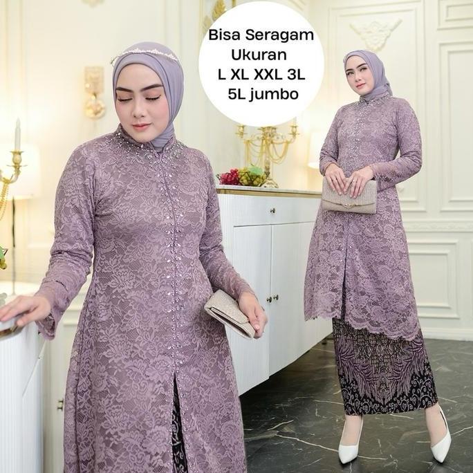 Kebaya Kondangan Wanita Modern Tunik Brokat Zola Kebaya Lamaran Seragaman Pesta Ukuran Dari L sampai