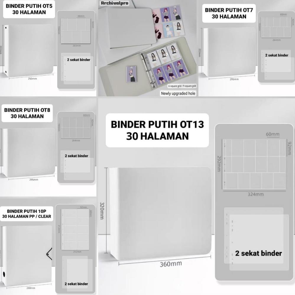 [GRY] [ READY STOCK ] RINGNOTE / ARCHIVALPRO BINDER PHOTOCARD KPOP ( OT5 OT6 OT7 OT8 OT10 OT13 / 5P 