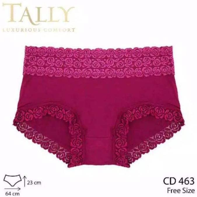 TALLY Cd Wanita Renda Lembut 463 Bahan Bamboo Panty