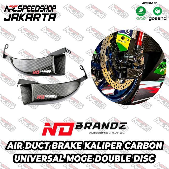 Pendingin Kaliper Nobrandz Air Duct Brake Cooler Carbon Kevlar No Brandz Universal Moge Double Disc 
