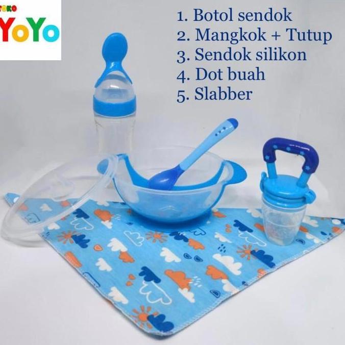 Bybsand- Perlengkapan Makan Bayi / Peralatan Makan Bayi Set / Alat Makan Bayi