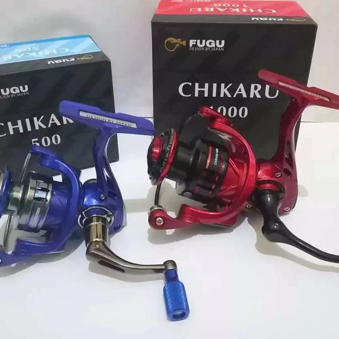 REEL SPINNING POWER HANDLE MURAH FUGU CHIKARU 500 1000