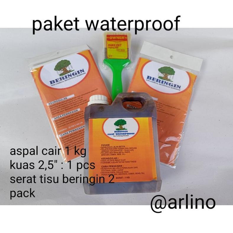 Paket Waterproof Aspal Cair + Tisu Pelapis Anti Bocor