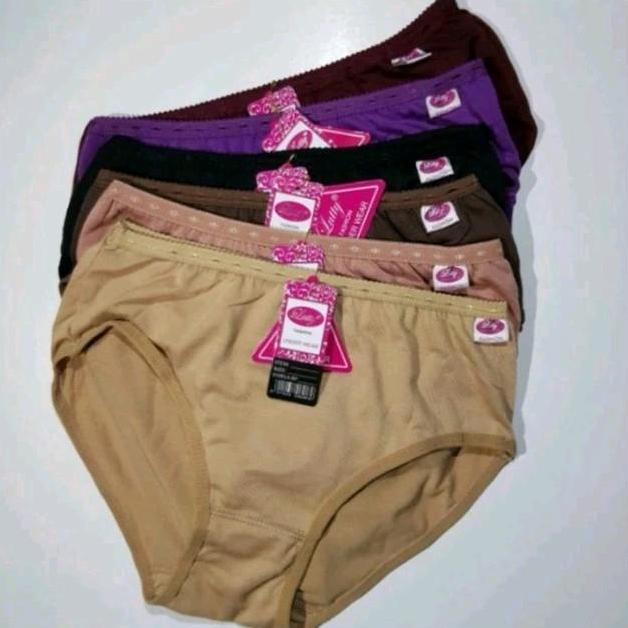 6 pcs Celana Dalam Wanita Lutty