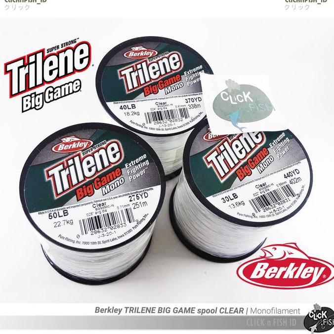 Senar Berkley TRILENE BIG GAME Clear Mono - USA 8 10 12 20 30 40 50 LB