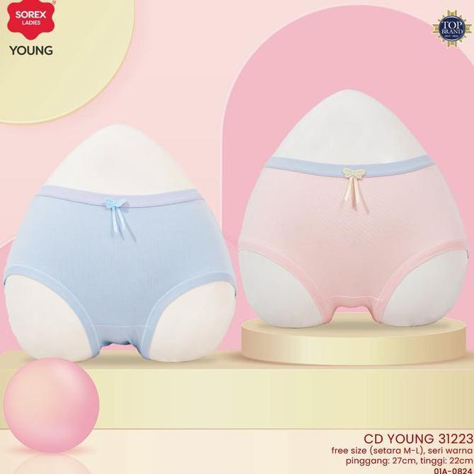 Celana Dalam Seamless Katun Sorex Young CD 31223 - Waist, Wanita