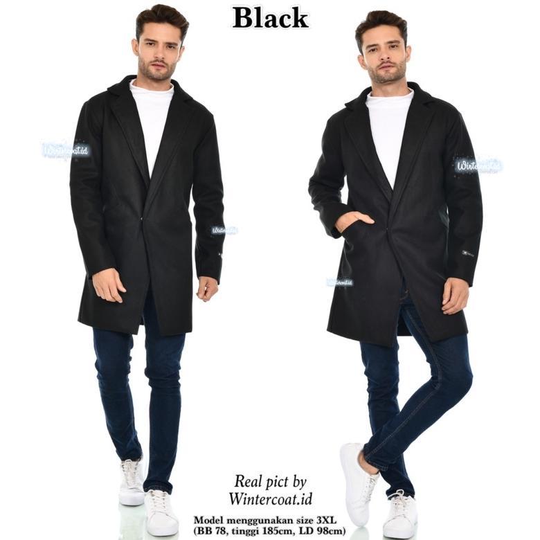 HOT RAFFI MEN WOOL COAT L-9XL MANTEL PRIA IMPORT HANGAT JAKET COWOK KOREA PANJANG BIG SIZE JUMBO WOL