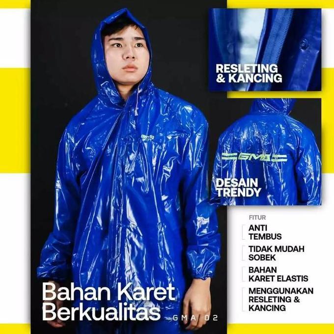 Promo Jas Hujan GMA 2/Jas Hujan Karet GMA Rubber GMA/Mantel Hujan GMA Versi Diskon
