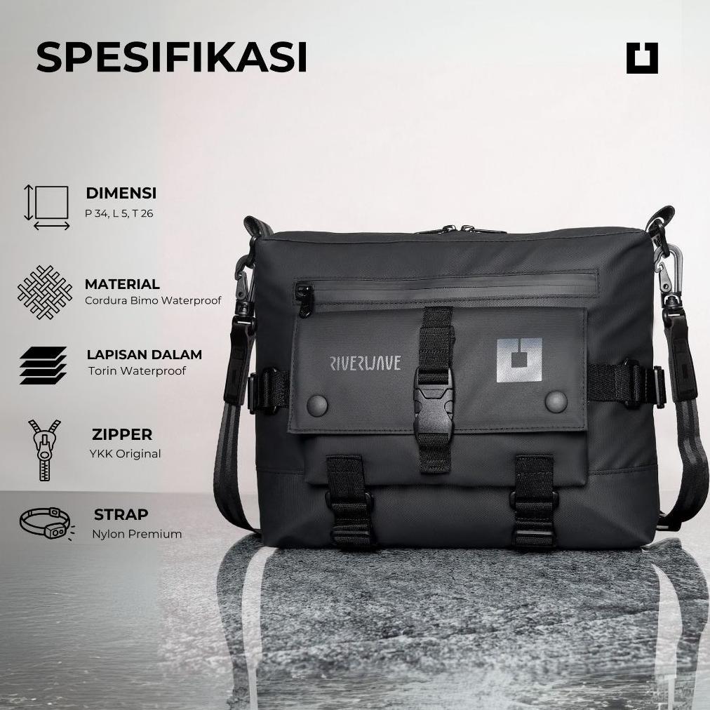 HOT SALE Slingbag Riverwave Brazos Tas Selempang Pria Anti Air Water Resistant